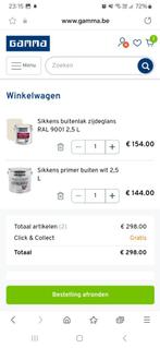 Sikkens verf primer 2,5L en buitenlak 2,5L 9001 AkzoNobel, Doe-het-zelf en Bouw, Verf, Beits en Lak, Ophalen, 5 tot 10 liter, Beige