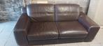 A vendre salon en cuir brun, Maison & Meubles, Canapés | Salons, Enlèvement, Cuir