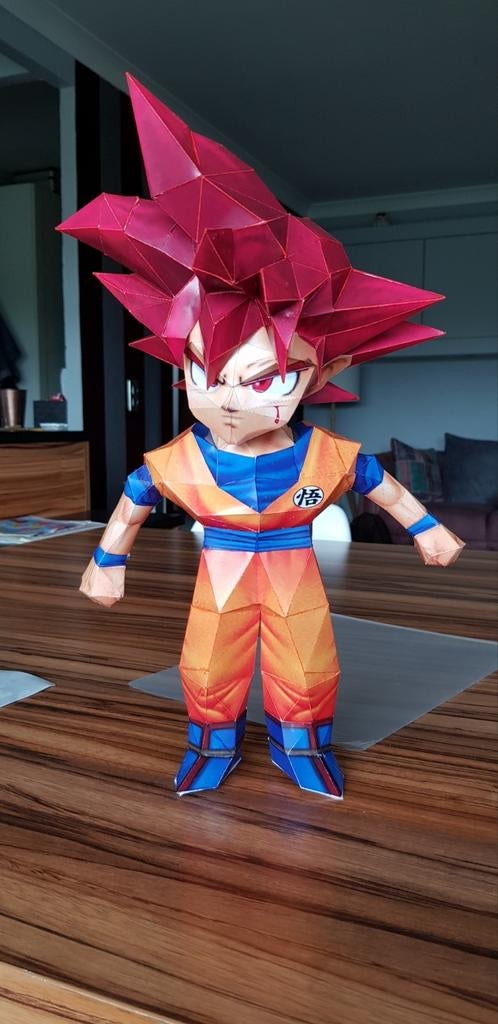 Figurines papercraft dragonball Goku god, Hobby & Loisirs créatifs, Modélisme | Figurines & Dioramas, Neuf, Enlèvement ou Envoi