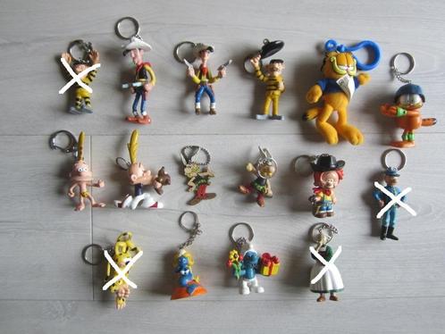 Personnages de bd en porte-clé - 2,00Eur / pièce, Verzamelen, Stripfiguren, Zo goed als nieuw, Beeldje of Figuurtje, Overige figuren