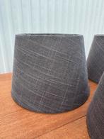 3 kleine bruine lampenkappen, Huis en Inrichting, Bruin, Rond, Ophalen of Verzenden, Landelijk