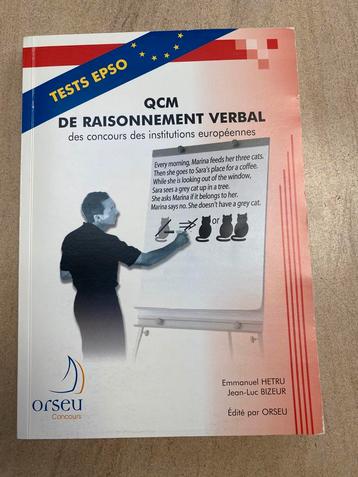 Tests EPSO - QCM de raisonnement verbal, Enlèvement, Comme neuf