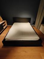 Ikea Bed + Lattenbodem + Matras + Beschermer, Huis en Inrichting, Ophalen, Gebruikt, Zwart, Scandinavisch