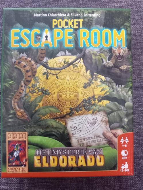 Pocket Escape Room het Mysterie van Eldorado, Hobby & Loisirs créatifs, Jeux de société | Jeux de cartes, Comme neuf, 1 ou 2 joueurs