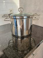 Kooppan / stoomer, Huis en Inrichting, Ophalen, Zo goed als nieuw, Inox