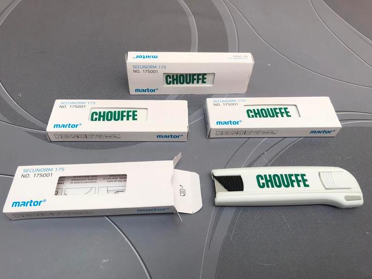 Chouffe bier cuttermes, 4st.voor 15€, Verzamelen, Merken en Reclamevoorwerpen, Nieuw, Gebruiksvoorwerp, Ophalen of Verzenden