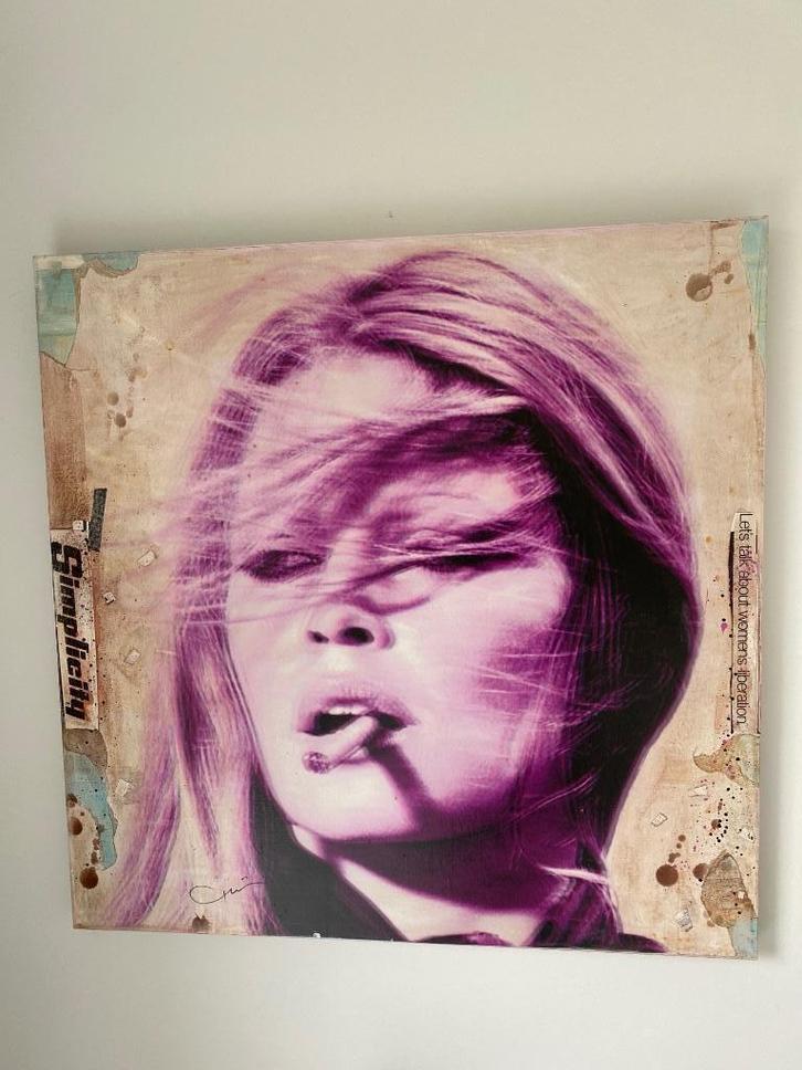 Canvas Jorg Doring seriegrafie Brigitte Bardot, Boeken, Kunst en Cultuur | Fotografie en Design, Zo goed als nieuw, Ophalen
