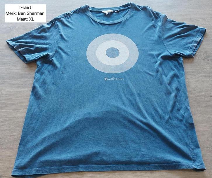 T-shirt heren: Ben Sherman maat XL (NIEUWSTAAT), Kleding | Heren, T-shirts, Nieuw, Maat 56/58 (XL), Blauw, Ophalen of Verzenden