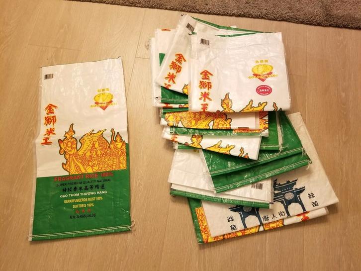 15 sacs à débris en nylon très résistants., Bricolage & Construction, Bâches & Films, Comme neuf, Enlèvement ou Envoi