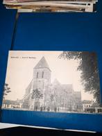 oude postkaart Berlare kerk S. Martinus geanimeerd, Ophalen of Verzenden, Voor 1920, Ongelopen, Oost-Vlaanderen