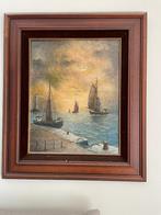 Mooi schilderij marine, Antiek en Kunst, Kunst | Schilderijen | Klassiek, Ophalen of Verzenden