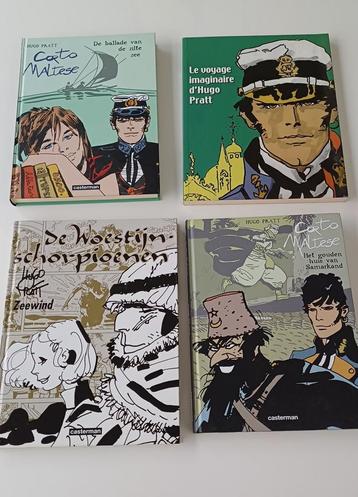 4 stripboeken van Hugo Pratt( 3 hardcovers, 1 softcover) beschikbaar voor biedingen