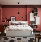 2 persoonsbed Ikea Malm  160x200 wit, Ophalen, Gebruikt, Wit