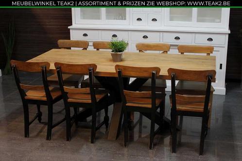 Nieuw | moderne, landelijke of design teak tafels bij TEAK2, Huis en Inrichting, Tafels | Eettafels, Nieuw, Teakhout, Overige houtsoorten