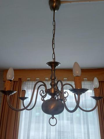 Lustre en étain (5 branches) beschikbaar voor biedingen