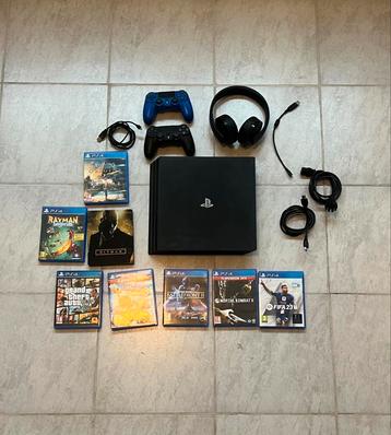 PS4 pro 1TB + accessoires beschikbaar voor biedingen
