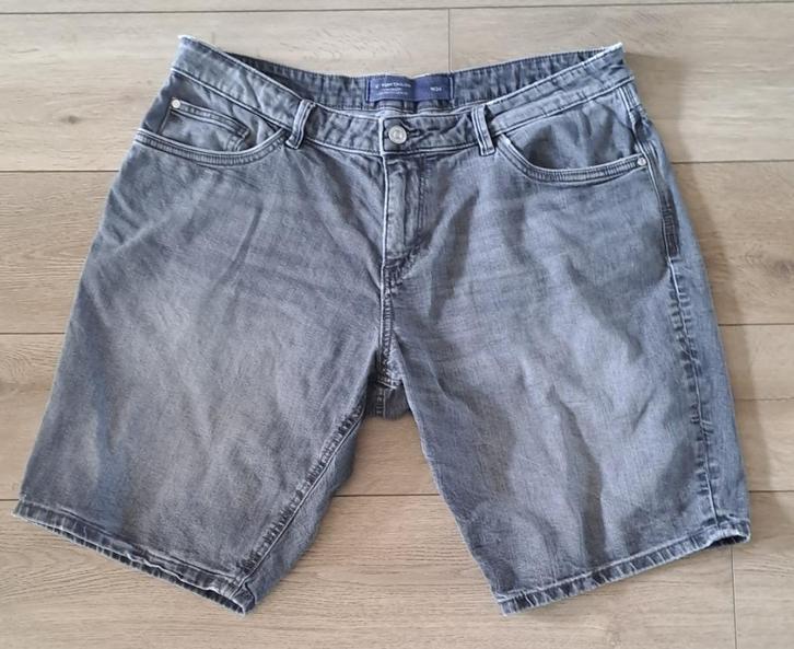 Tom Tailor - Bermuda - W34, Kleding | Heren, Spijkerbroeken en Jeans, Gedragen, W33 - W34 (confectie 48/50), Grijs, Ophalen of Verzenden