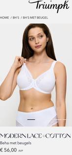Witte bh met beugel-Triumph- 75c, Kleding | Dames, Ophalen of Verzenden, BH