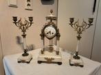 Empire stel,  en Art Deco glas pendule, Antiek en Kunst, Ophalen