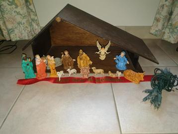 Oude Kerststal en Figuren beschikbaar voor biedingen