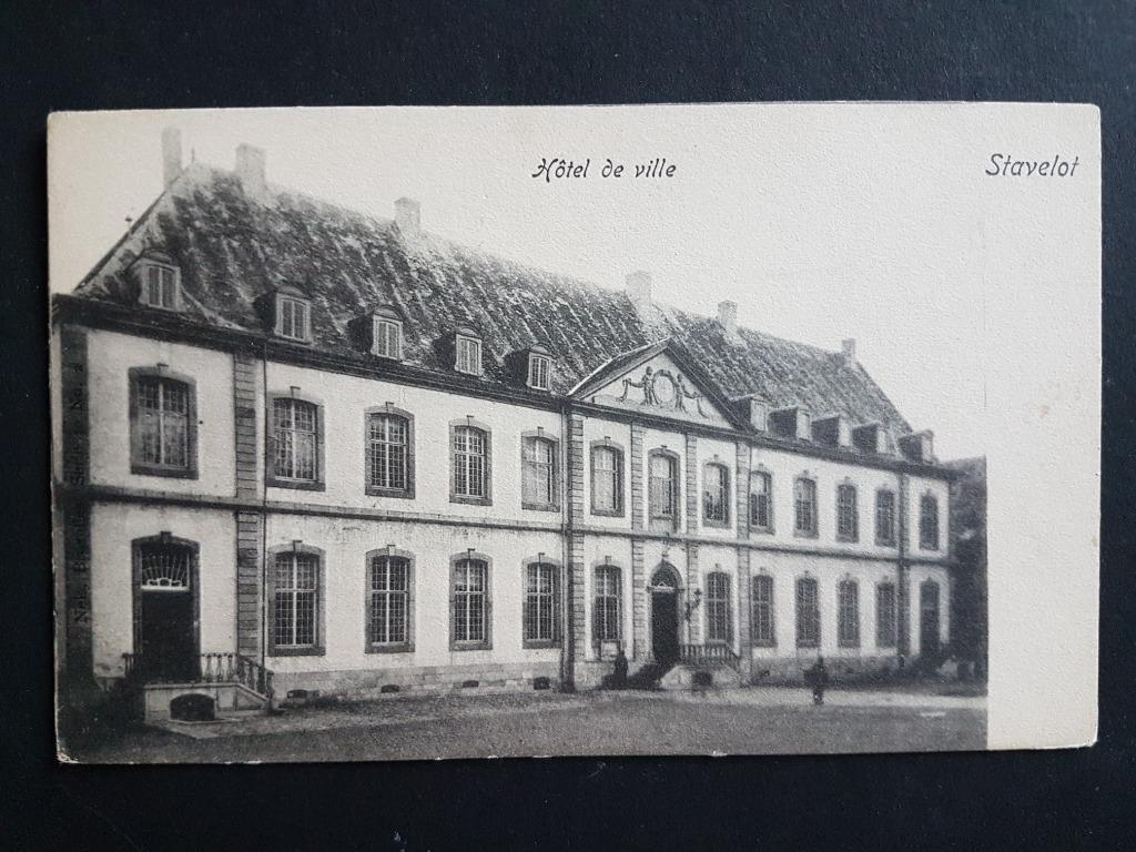 Carte postale Stavelot Hôtel de ville, Collections, Cartes postales | Belgique, Non affranchie, Liège, Avant 1920, Enlèvement ou Envoi