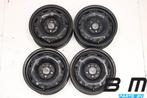 Set 14 inch stalen velgen VW Polo 9N / 9N3, Auto-onderdelen, Banden en Velgen, Gebruikt, Velg(en)