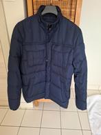 Donkerblauwe winterjas, Kleding | Heren, Jassen | Winter, Ophalen, Blauw, Maat 56/58 (XL), Zo goed als nieuw