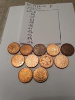 11 munten van 1 cent munthuis F van Duitsland, Ophalen of Verzenden, Duitsland, 1 cent, Setje