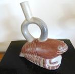 Zeldzaam replica stijgbeugelkruik Mochica cultuur, aardewerk, Ophalen of Verzenden
