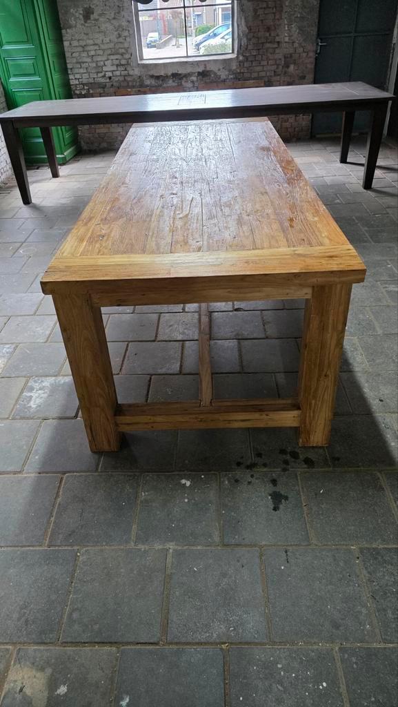 Eettafel boerentafel abdijtafel landelijke tafel 260 cm, Huis en Inrichting, Tafels | Eettafels, Gebruikt, Ophalen
