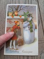 Retro onbeschreven nieuwjaarskaartje, Ophalen of Verzenden