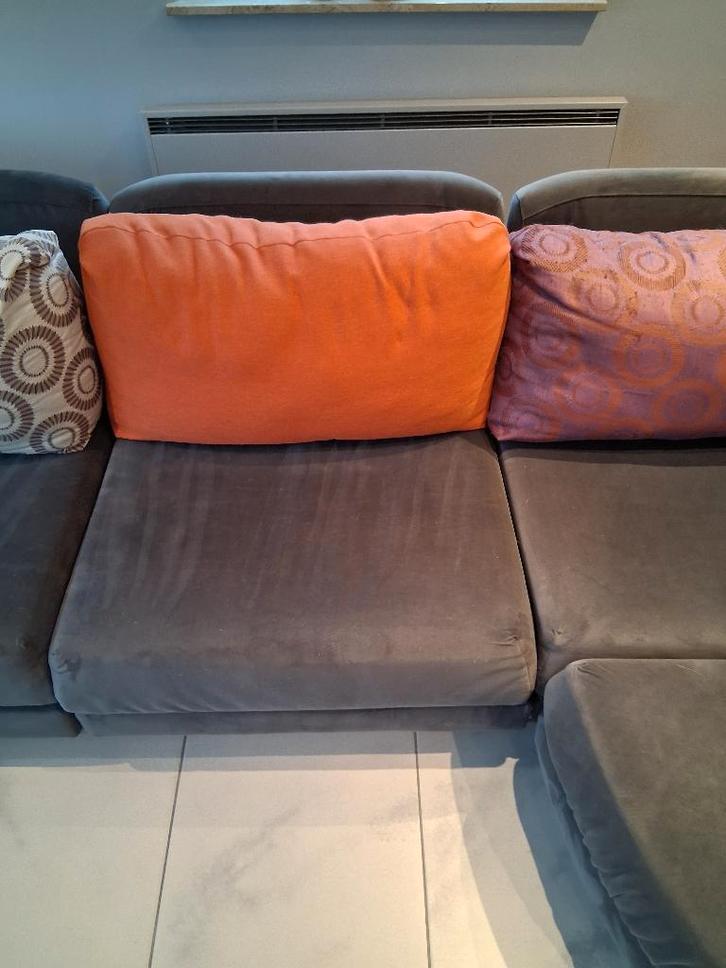 sièges, Maison & Meubles, Canapés | Salons, Utilisé, Banc d'angle, Quatre personnes ou plus, 200 à 250 cm, 75 à 100 cm, Tissus