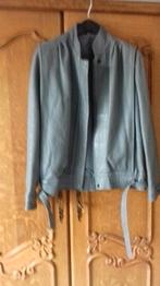blouson doublé, cuir véritable, taille 2, Vêtements | Femmes, Enlèvement, Comme neuf, Taille 38/40 (M), Gris