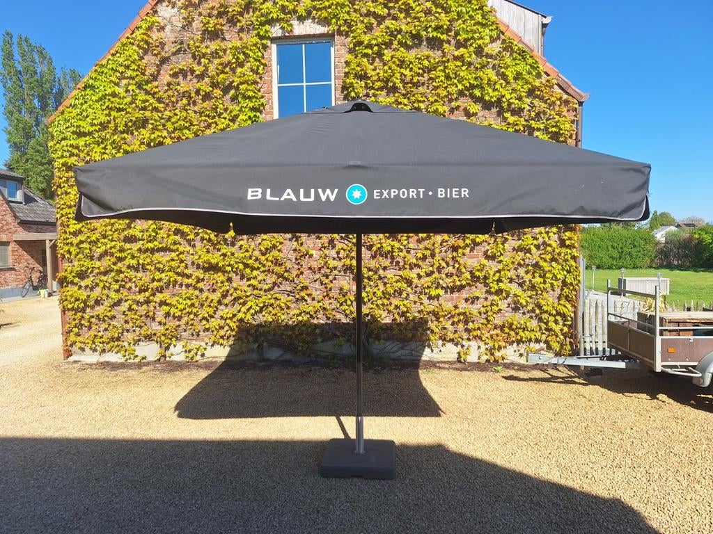 Blauw export parasol, Verzamelen, Ophalen