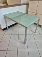 Eettafel te koop, Quatre personnes, Verre, Comme neuf, Enlèvement