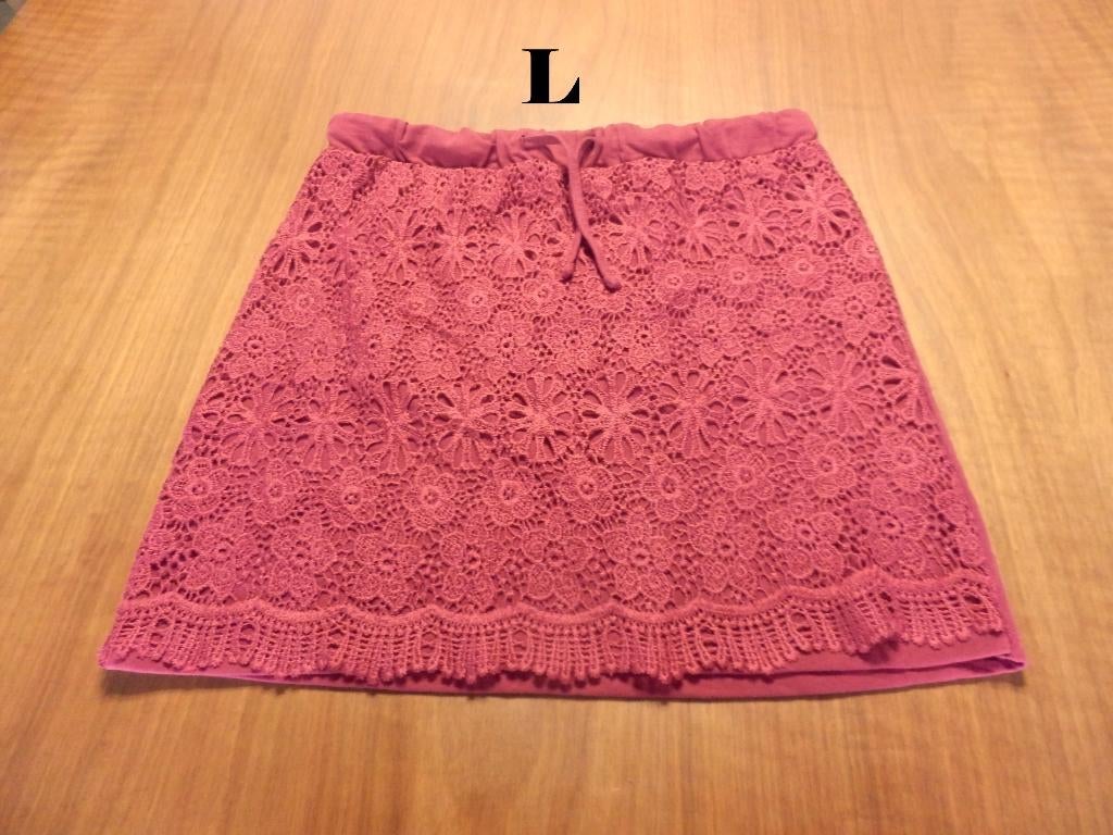 (9)- jupe femme t.L rouge - esmara -, Kleding | Dames, Rokken, Zo goed als nieuw, Maat 38/40 (M), Rood, Knielengte, Ophalen of Verzenden