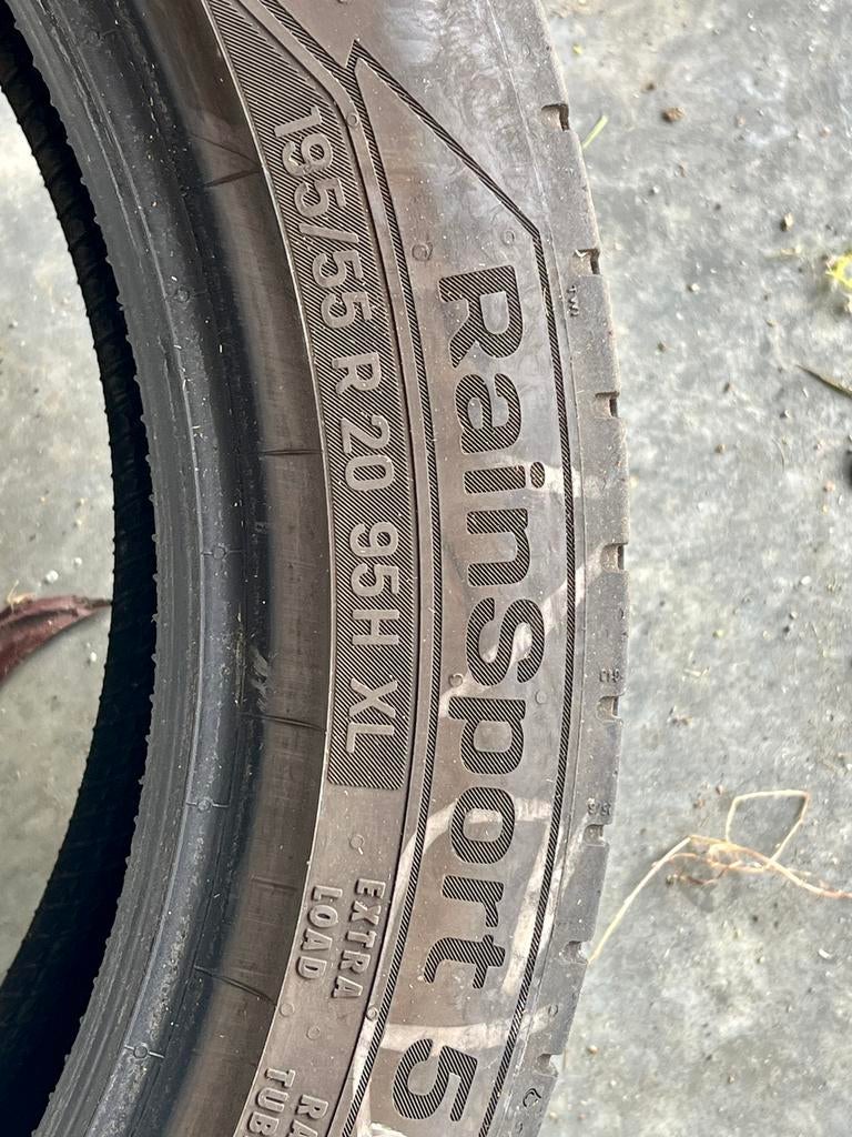 2 zomerbanden 195/55 R 20 95H XL, Enlèvement, Utilisé