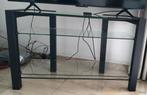 Mooi Glazen Tv-Stereo Meubel - Gratis Af The Halen, Ophalen, Gebruikt, 100 tot 150 cm, Glas