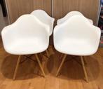 Lot 4 chaises style Eames, Ophalen, Gebruikt, Wit, Vier