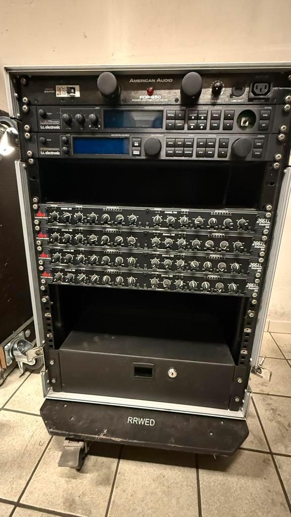 COMPLETE PRO AUDIO RACK–TC ELECTRONIC / DBX / AMERICAN AUDIO, Audio, Tv en Foto, Professionele apparaten, Gebruikt, Audio, Ophalen