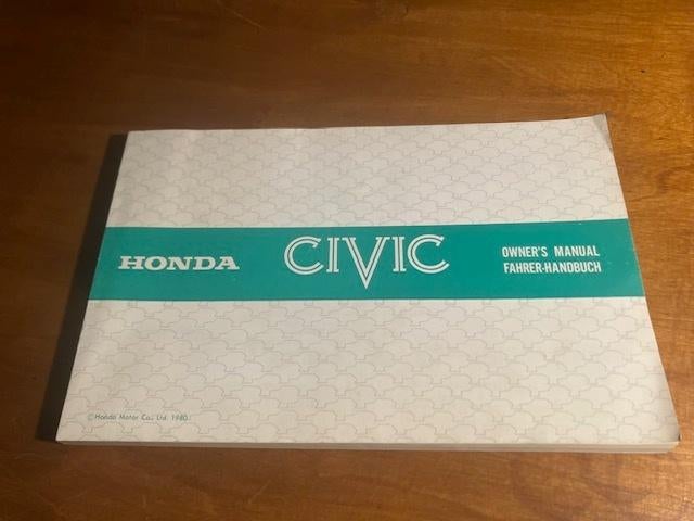 HONDA CIVIC OWNER'S MANUAL 1980, Ophalen of Verzenden, Honda