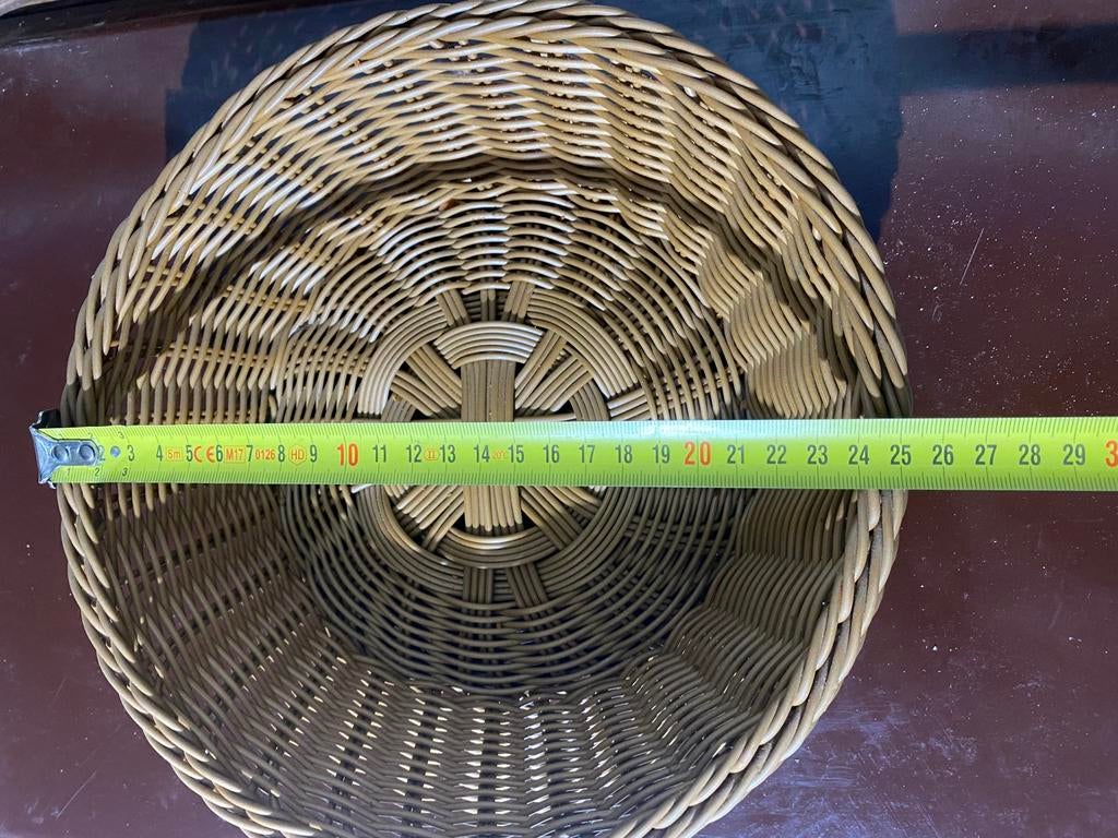 4x Rieten broodmandjes mandjes brood serveermand 30 cm, Ophalen, Zo goed als nieuw, Zonder inhoud