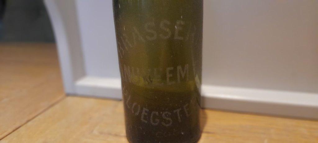 Oude vintage beugelfles brasserie Vanuxeem Ploegsteert, Verzamelen, Biermerken, Gebruikt, Flesje(s), Ophalen of Verzenden