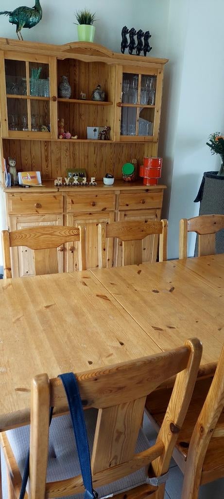 Grenen eetplaats ( retro , vintage), Huis en Inrichting, Complete eetkamers, Ophalen