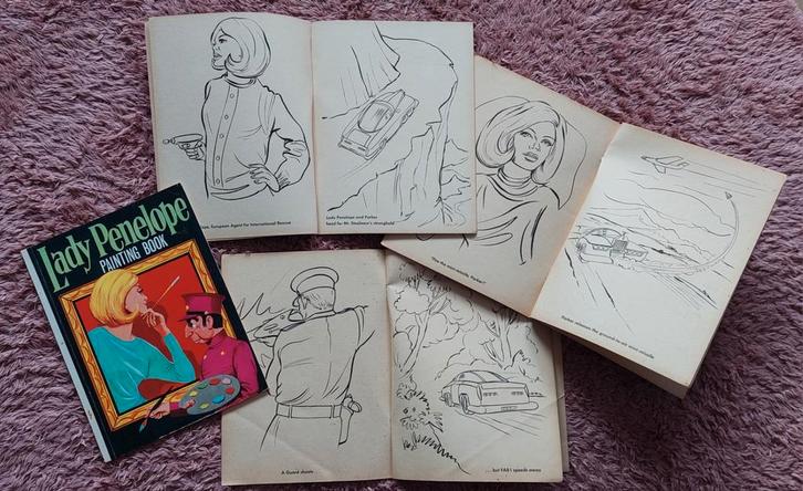 Cahier de peinture Lady Penelope (livre de coloriage, Thunde, Collections, Jouets, Neuf, Envoi