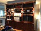 Houten boekenkast/bibliotheek, Huis en Inrichting, Ophalen, Gebruikt, 300 cm of meer