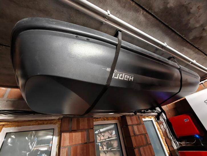 Dakkoffer Hapro Carver 8.5 550L incl plafondflift, Auto diversen, Dakkoffers, Gebruikt, Ophalen
