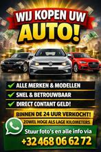 Wij kopen autos, Auto's, Particulier, Te koop