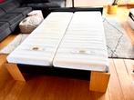 Bed 2p 140 x 200 met hoofdstuk-tablet, Huis en Inrichting, Slaapkamer | Bedden, Ophalen, Gebruikt, Zwart, Tweepersoons
