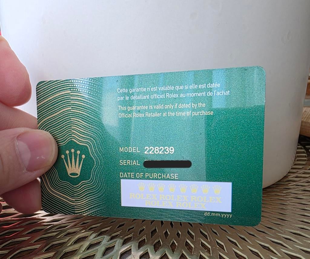 Rolex Day-Date 40mm | Ref: 228239, Handtassen en Accessoires, Horloges | Dames, Ophalen, Staal, Polshorloge, Nieuw